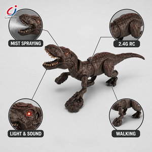 Giocattolo Dinosauro T-Rex Telecomandato Chengji per Bambini, con Luci LED, 2.4GHz, Simulazione <span class=keywords><strong>di</strong></span> Spruzzo, Camminata Elettrica e Suoni - Product Image 2