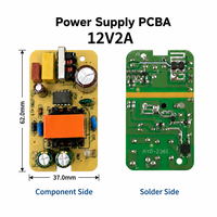Cartes d'alimentation pleine puissance en gros pour usine, 12V 2A 24W, carte de circuit à performance stable pour remplacement et réparation