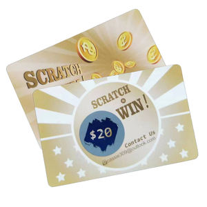 Unveil personalizzabile sorpresa gratta e vinci carte da gioco e biglietti della lotteria per ogni occasione - Product Image 1