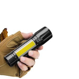 Led <b>Flashlight</b> <b>Rechargeable</b> Zoomable Dimmable Outdoor Portable With Side Light - Product Image 1