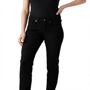 Jeans <span class=keywords><strong>Levis</strong></span> Clásicos de Corte Recto <span class=keywords><strong>para</strong></span> <span class=keywords><strong>Mujer</strong></span>, Mezclilla Suave, Color Oscuro Sólido, Largo Completo, 29W / 28L - Product Image 4