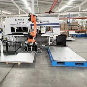 ER300 Sistem Rexroth Jerman Servo CNC Turret Punch Tekan Mesin Punching Otomatis dengan Berbagai Alat