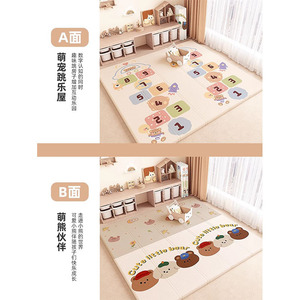 XPE épaissi Double face bébé Playmate tapis de sol en mousse pliable pour jeu d'enfants tapis de gymnastique pour ramper et jouer - Product Image 5