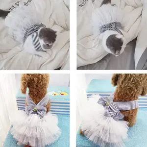थोक पालतू पिल्ले राजकुमारी पोशाक डिजाइनर लक्जरी छोटे कुत्ते कपड़े लड़की प्यारा