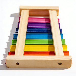 Strumento Musicale Orff per Bambini, Xilofono a 8 Toni, Metallofono, Campana, Lira, Glockenspiel per l'Apprendimento Musicale - Product Image 5