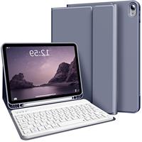 Étui clavier pour iPad Air 11 pouces avec clavier sans fil détachable et support pour M4/M3/M2 et 4e/5e génération