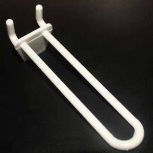 Supermarket White Plastic Pegboard <b>Hooks</b> ABS <b>Display</b> Hanging <b>Hook</b> Accessories for Store Office - Product Image 1