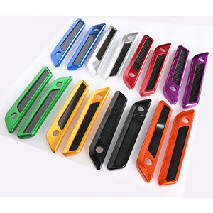 मोटरसाइकिल प्रदर्शन बैगर सीएनसी कालीबैग हिंज लैच कवर और हार्ले टूर 2014-2023 के लिए कार्बन फाइबर रिफ्लेक्टर - Product Image 6