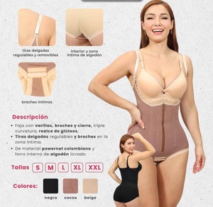 Faja Moldeadora Elegante, Levanta Glúteos, Powernet Colombiano, Compresión Extra, Tanga <span class=keywords><strong>con</strong></span> Cierre de Gancho, Varillas, Tirantes Ajustables - Product Image 6