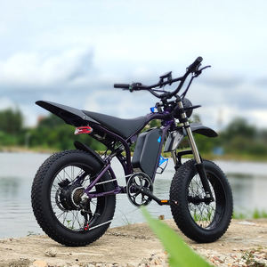 Vélo de montagne à gros pneus pour adulte, moteur arrière 1000W 48V, pneus de 20 pouces, vélo électrique à <span class=keywords><strong>2</strong></span> roues, entrepôt européen, suspension intégrale - Product Image 3