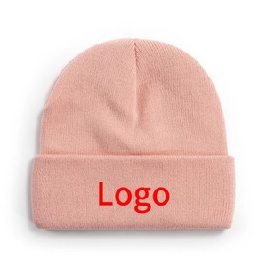 Gorro de invierno de lana de lujo multicolor a la moda para hombres y mujeres, gorro de punto con logotipo personalizado - Product Image 4