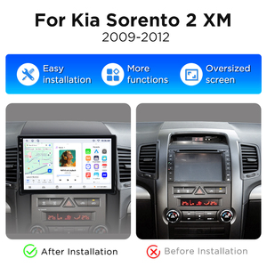 Radio de Coche Junsun de 10 Pulgadas con CarPlay 2 Din y Android Auto, Navegación para Kia Sorento 2 XM 2009-2012, Autoradio Multimedia con Video - Product Image 2