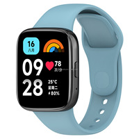 Bracelet de montre de remplacement en silicone pour Redmi Watch3 Lite/active, sangle sportive à boucle et crochets