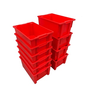 China Strong Alternative Customized Stackable Plastic Tote Bin with Cover
