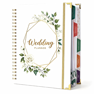 Diario <span class=keywords><strong>de</strong></span> Boda <span class=keywords><strong>de</strong></span> Tapa Dura con Tela Floral Vintage, Cuaderno Recargable Personalizado, Set <span class=keywords><strong>de</strong></span> Regalo <span class=keywords><strong>de</strong></span> Boda para Parejas - Product Image 1