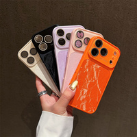 Coque de téléphone magnétique antichoc avec motif montagne enneigée et grande fenêtre pour iPhone 17 Pro Max 16 15 14 avec film de protection d'objectif