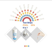 Kit de test de piscine Nouveauté : Kit de nettoyage de piscine avec bandelettes de test au chlore et au sel pour produits chimiques de piscine