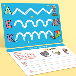 Tarjetas de Práctica de Escritura a Mano Reutilizables y Borrables para Niños, Alfabeto de la A a la Z en Mayúsculas y Minúsculas, Juguete de Aprendizaje de Trazado, Muestra <span class=keywords><strong>Gratis</strong></span> - Product Image 3