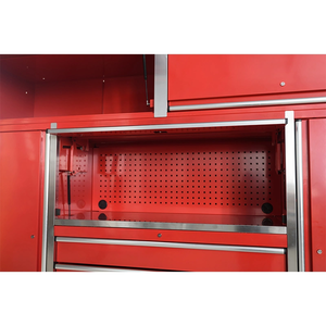 مخصص إصلاح السيارات الثقيلة المعادن المتداول حفرة أداة مربع عربة أداة تخزين ورشة عمل المرآب عربة مع عجلات كبيرة - Product Image 6