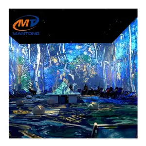 Immersive Projection Art Displays 3D Interact Projector For Museum Immersive Projection Display