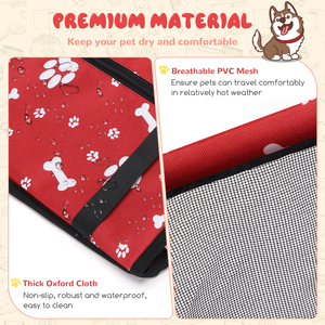 Seggiolino auto per cani Nobleza pieghevole e lavabile seggiolino per auto di sicurezza per animali domestici per cani e gatti realizzato in borse da viaggio in materiale Oxford - Product Image 4