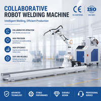 Mesin Las Cobot MIG 350A dengan Rel Tanah Bermotor, Pengajaran Tarik Manual Tanpa Pemrograman, Lengan 6-Axis, Bersertifikasi CE