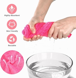Vente flash : Gants de lavage pour le visage et le corps, personnalisés, réutilisables, pour le démaquillage, gants doux pour le bain et le spa, style européen, mitaines pour le visage - Product Image 2