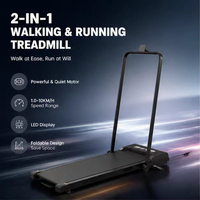 Listo para Enviar, MOQ Bajo, Caminadora 2 en 1 en Stock, Caminadora Plegable Debajo del Escritorio, Máquina para Correr Eléctrica de 10 km/h, Logotipo Personalizado