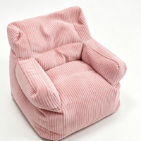 Promotion : Housse de pouf colorée et confortable en velours côtelé pour enfants, idéale pour la salle de jeux, la chambre, la lecture et la détente