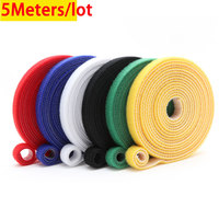 Courroie crochet et boucle 15mm réutilisable coupe libre attache-câble de ceinture de collecte de fils de bande magique