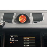 Kompas Interior Gaya China-Chic Baru, Jam Elektronik, Stopwatch Mobil untuk Porsche Panamera Cayenne Macan