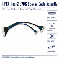 Câble coaxial micro 20 broches à pas de 0,4 mm personnalisé Sino-Media avec connecteur PVC verrouillable et âme en cuivre, modèle 20679-020T-01