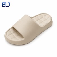 Claquettes en EVA à semelle épaisse, logo personnalisé, OEM, légères, séchage rapide, antidérapantes, unisexes, été, plage, extérieur, vente en gros d'usine