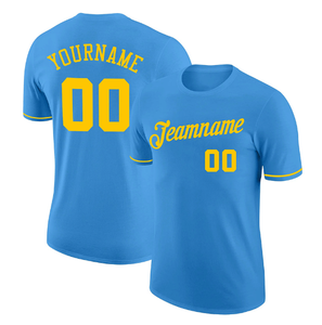 Toptan spor tişörtleri süblimasyon beyzbol forması erkekler kısa kollu beyzbol forması yüceltilmiş düz Polyester tişörtler - Product Image 3