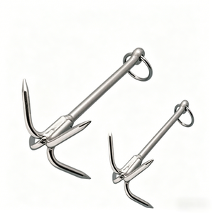 304 Stainless Steel Bruce Type Four Claw Anchor Compact Grapple for Marine Kayak <b>Yacht</b> Emergency Maritime Mooring Equipment High - Product Image 1