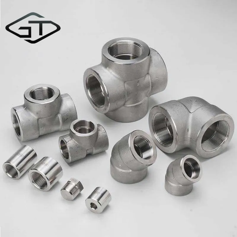 stainless steel 304 316l male female threaded 150lb Cast socket reducing elbow gi plumbing material tee reducer pipe fitting