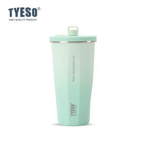 2025 para TYESO Taishuo Taza de café de alta calidad Aislamiento degradado 304 Taza de agua fría de color al vacío de acero inoxidable de alta calidad - Product Image 6