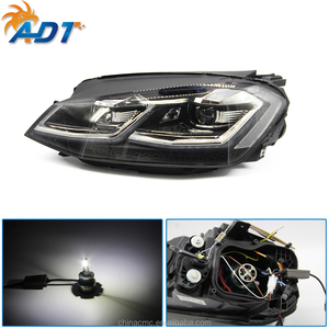 Carcasa para Faros Delanteros de Coche para Golf 7 MK7.5 2017-2018, Lentes LED DRL, Doble Haz, Bi-Xenón HID, Accesorios - Product Image 6