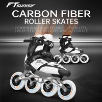 Patins à roulettes en fibre de carbone OOEM Inline, professionnels, pour adultes, hommes et femmes, fitness, course, 4 roues, patins urbains freestyle