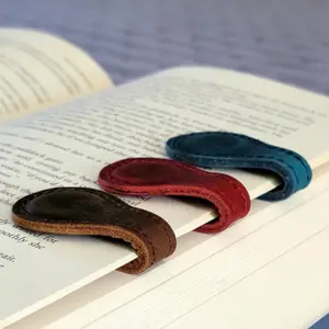 Stock Magnetic Page Markers Seiten clip Zarte Buch markierung sclip Hand gefertigte Leder Lesezeichen Kit Rohlinge für Buch liebhaber