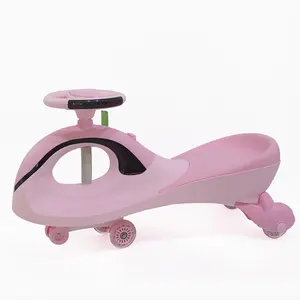 Los niños de plástico montan en juguetes wiggle coche giro universal rueda niños deslizamiento juguete bebé columpio coche para niños