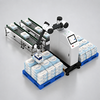 Máquina Paletizadora Neumática de Brazo Robótico, Apilador de Bolsas Totalmente Automático para la Industria del Cemento, Alimentos, Fertilizantes y Productos Químicos