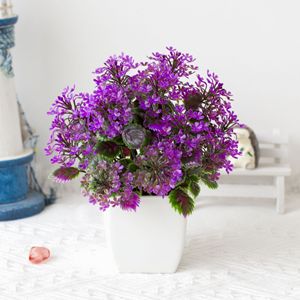 Offre Spéciale : Mini Bonsaï Artificiel en Herbe Colorée, Plante en Pot à 19 Grilles pour Décoration Intérieure et Extérieure - Product Image 2