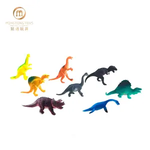 Mini Plastik PVC Bahan Ramah Lingkungan Hidup Hewan Dunia Set Mainan Dinosaurus