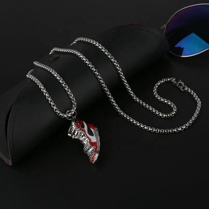IVE-Cadena de plata IP hop de diferentes colores, collar con colgante en forma de zapato de aleación de zinc - Product Image 5