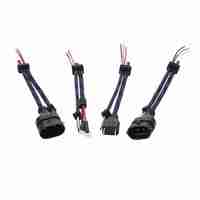 Connecteur de phare automobile LED, clip de fixation arrière, faisceau de câblage d'alimentation, terminal de type à emboîtement, câble de conduite à âme en cuivre, gaine en PVC