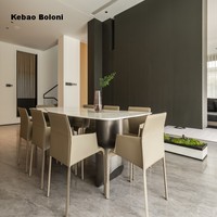 2025 Boloni chaise de salle à manger moderne lumière luxe tout cuir enveloppé contemporain pour appartement-meubles de salle à manger