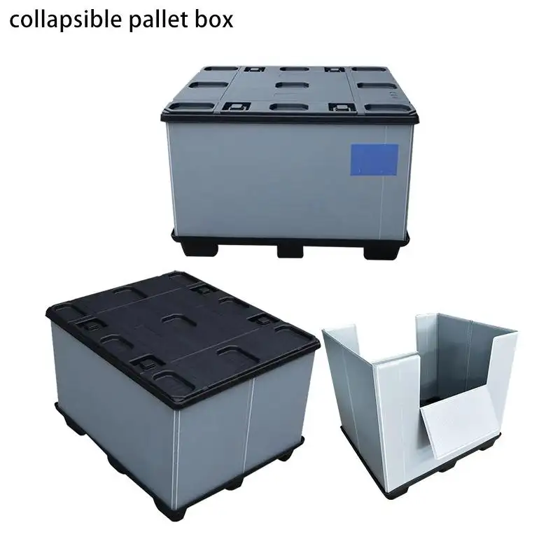 Фабричная полипропиленовая пластиковая коробка для поддонов многоразовая пластиковая коробка для поддонов gaylord картонная пластиковая втулка