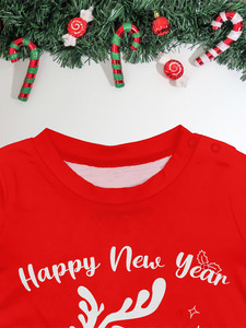 Kaos Termal Natal Merah Khusus untuk Keluarga Ayah Ibu Saya Selamat Tahun Baru - Product Image 5
