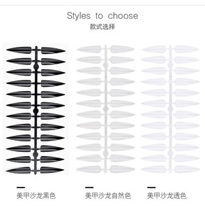 Misscheering Long Sharp Faux Acrylique Nail Art Conseils Color Chart <span class=keywords><strong>3</strong></span> Couleurs Nail Art Couleur Affichage Nail Salon Tips - Product Image 2